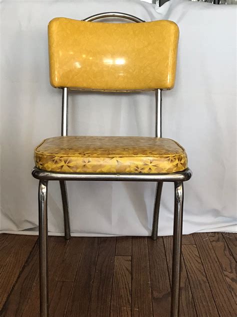 1950's fabric and metal dinette chairs|1950s dining room chairs.